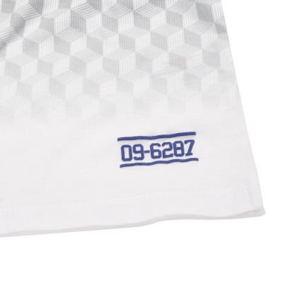 Mini boys grey geometric print t-shirt